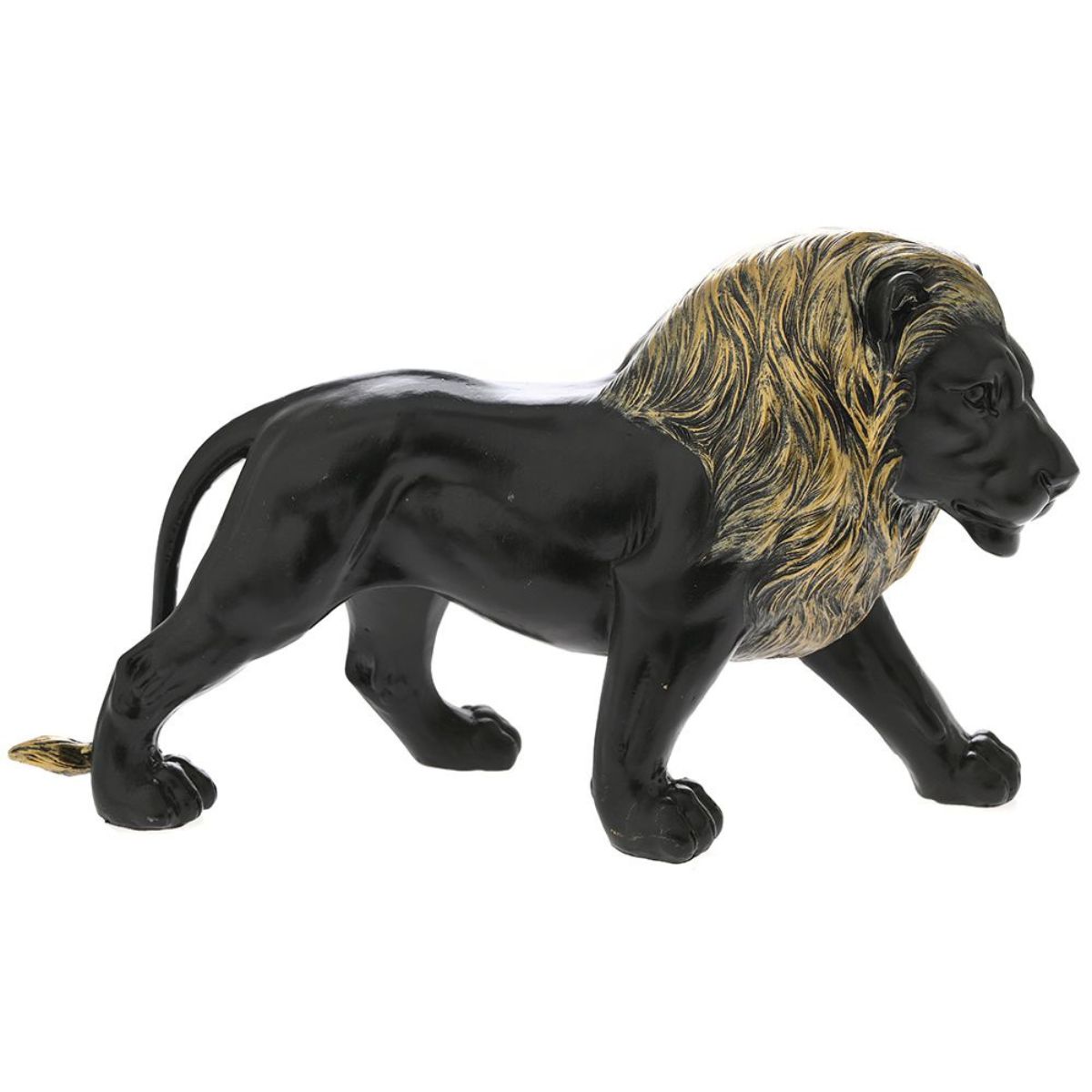 Ένα μαύρο λιοντάρι με χρυσή χαίτη