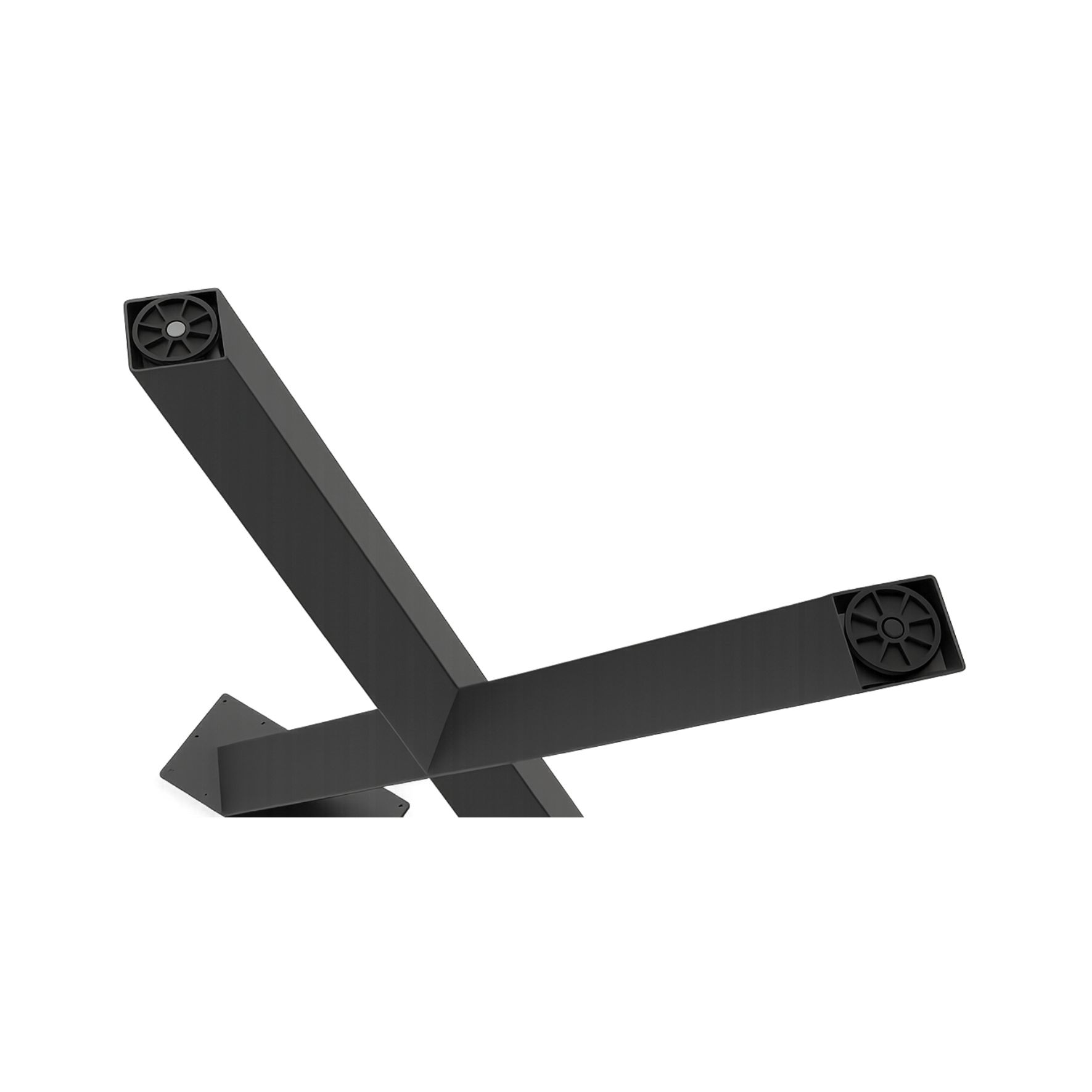 Λεπτομέρεια Κάτω Μέρους Μεταλλικών Ποδιών Τραπεζιού Τύπου Χ με Προστατευτικά – Creative Home Λεπτομέρεια κάτω μέρους μεταλλικών ποδιών τραπεζιού τύπου Χ με προστατευτικά καλύμματα