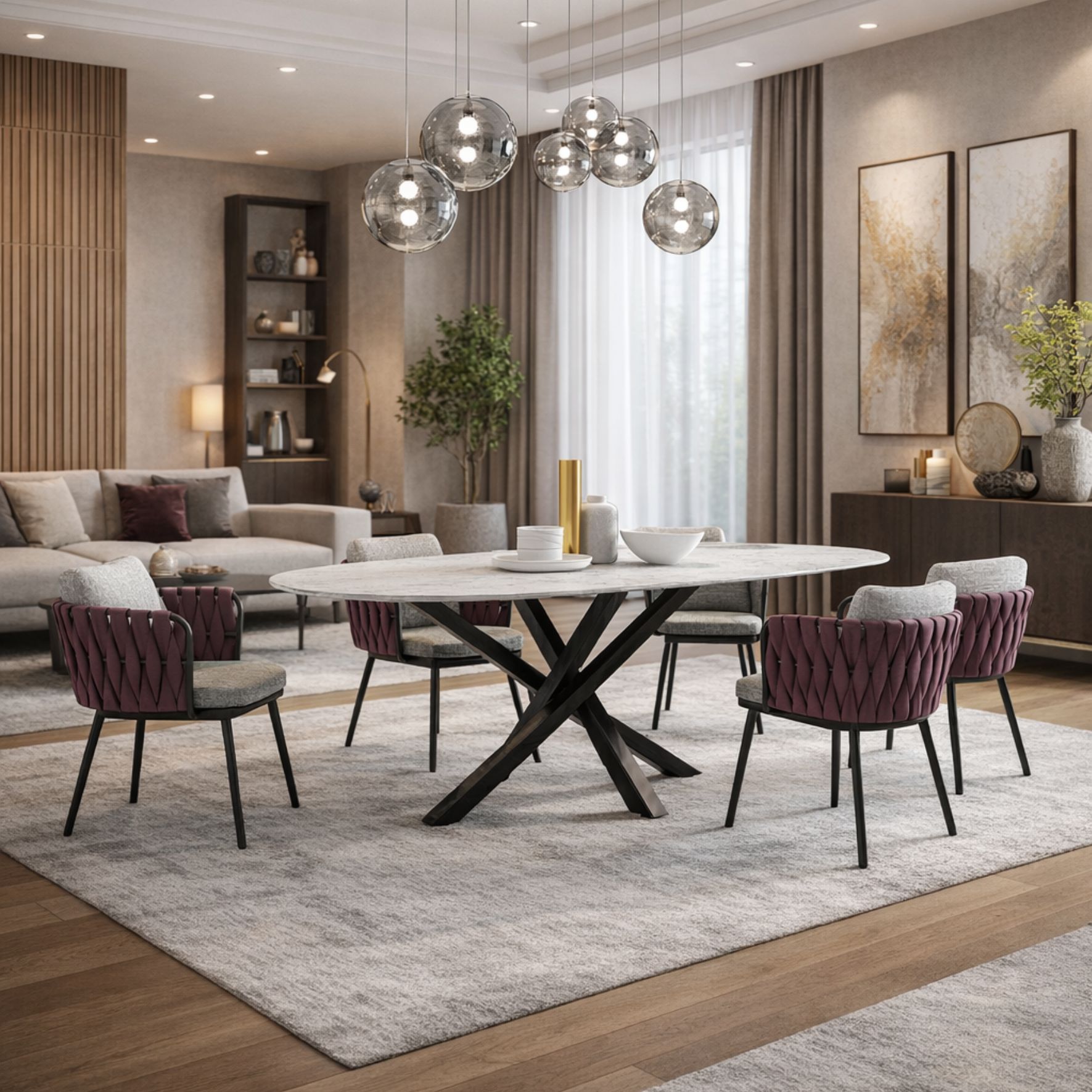 Μεταλλική βάση τραπεζιού τύπου Χ σε μαύρο ματ φινίρισμα