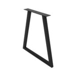 Μεταλλικό πόδι πάγκου από χάλυβα σε μαύρο ματ φινίρισμα, 82x55 cm