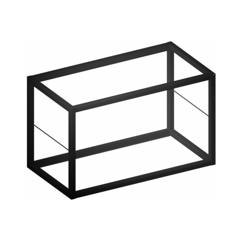 μεταλλική βάση στήριξης ραφιού μαύρη ματ minimal frame ραφιού τοίχου Creative Home