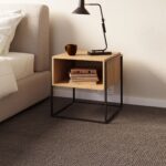 Μεταλλικός σκελετός βάσης κομοδίνου σε μαύρο ματ χρώμα