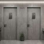 μαύρες μεταλλικές ενδείξεις wc ανδρών γυναικών minimal signage επαγγελματικός χώρος Creative Home