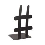 Βιβλιοστάτης Μεταλλικός Μαύρος 11x18cm – Δίεση | Creative Home