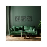 Μεταλλική Διακόσμηση Τοίχου Laser Cut Bamboo – Μαύρο | Creative Home - Image 2