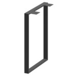 Ένα μαύρο μεταλλικό πόδι για πάγκο κουζίνας