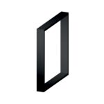 Ένα μαύρο μεταλλικό πόδι για βοηθητικό τραπεζάκι σαλονιού ύψους 45cm