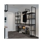 Σύστημα Ραφιών από Χάλυβα 35,0×109,2 – Μαύρο | Creative Home - Image 2