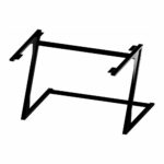 Μία μεταλλική βάση γραφείου εργασίας σε μαύρο χρώμα