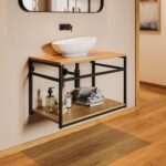 Βάση Νεροχύτη από Χάλυβα 76,7×43,4×47,0 – Μαύρο | Creative Home - Image 2
