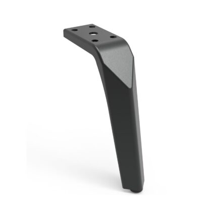 Μεταλλικό πόδι επίπλου 17 cm μαύρο ματ Creative Home A955-170B.